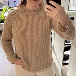 Cozy Tan Knit Sweater